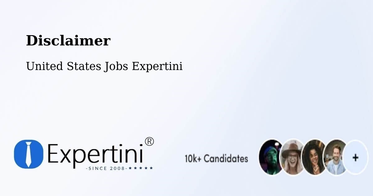 Disclaimer – Bronson - United States Jobs Expertini