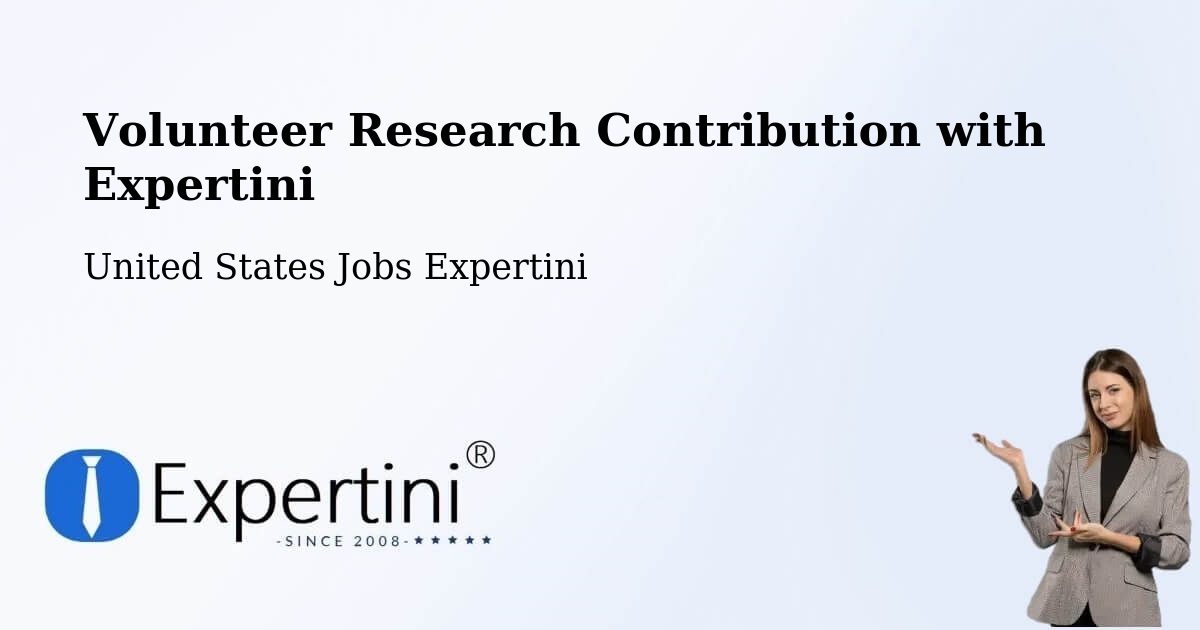 Volunteer Research Contribution Program – Bronson - United States Jobs Expertini